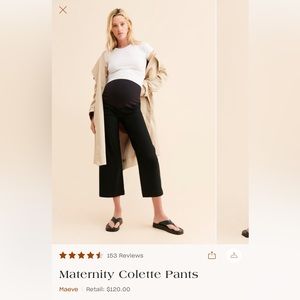 Maeve Anthropologie Maternity Pants Cropped